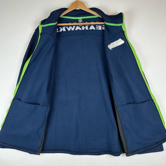 NFL Seattle Seahawks Waffle Fleece Lined Embroidered Full Zip Jacket NWT - Picture 7 of 11